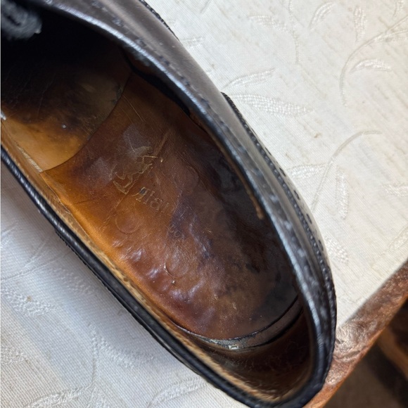 Alan McAfee London Vintage Black Leather Wingtip Brogue Oxford Shoes‎ US 9 1/2 main image 6
